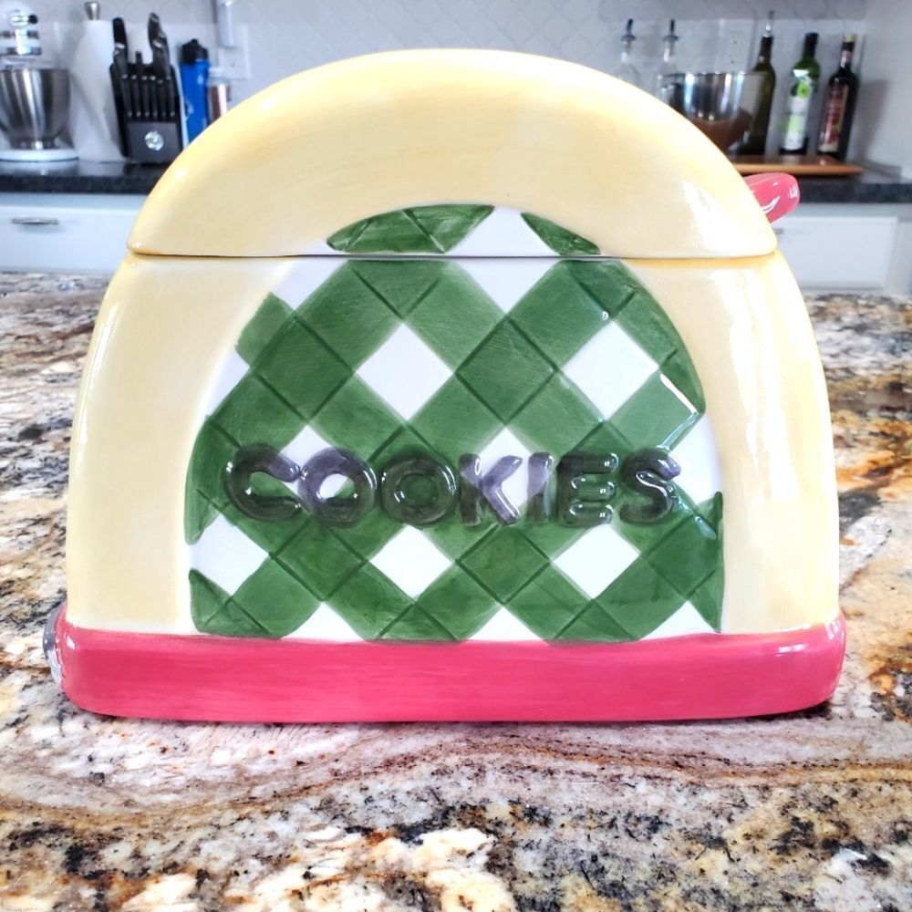 VINTAGE Toaster Cookie Jar Sakura by Debbie Mumm